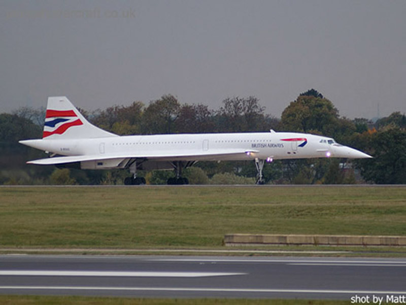 Concorde celebratory visit to Manchester - G-BOAG at Manchester 2002 (Matt) (Matt).