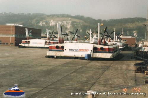 SRN4 The Prince of Wales (GH-2054) with Hoverspeed -   (The <a href='http://www.hovercraft-museum.org/' target='_blank'>Hovercraft Museum Trust</a>).