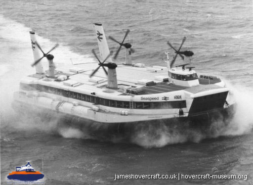 SRN4 The Princess Margaret (GH-2006) with Mark 2 skirt -   (submitted by The <a href='http://www.hovercraft-museum.org/' target='_blank'>Hovercraft Museum Trust</a>).