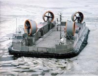 Military Hovercraft - the LCAC on ice -   (The <a href='http://www.hovercraft-museum.org/' target='_blank'>Hovercraft Museum Trust</a>).