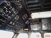 SRN4 Mk III Cockpit - Overhead panel for electronics and switchgear (James Rowson).