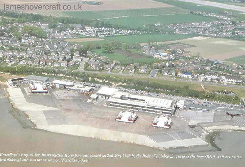 Pegwell Bay Hoverport, Ramsgate from the air