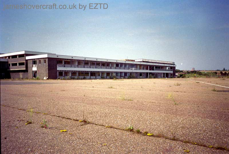 Ramsgate hoverport site, derelict - Terminal buildings from the seaward-side (submitted by EZTD).