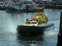 Tiger 12 hovercraft in operation with Hovercraft Rental - Operating in the marina ().
