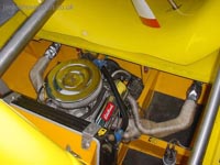 Restoring an old Tiger 12 hovercraft to a fully working state - Overview of the engine bay ().
