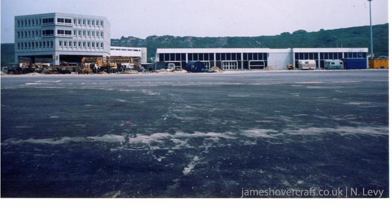 Comparing Boulogne hoverport in 2005 with the buildings as they used to be - 1979 - Front of terminal buildings (credit: N Levy).