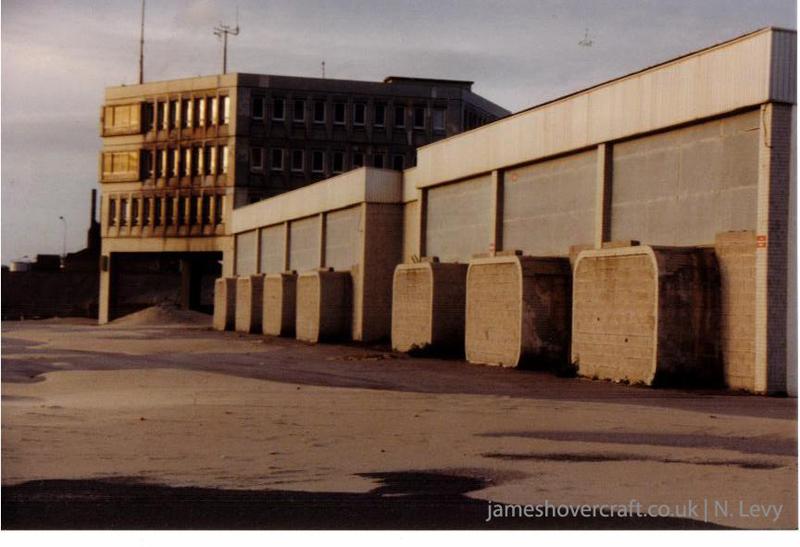 Comparing Boulogne hoverport in 2005 with the buildings as they used to be - 2005 - Oblique shot of terminals from arrivals/departures lounge (credit: N Levy).