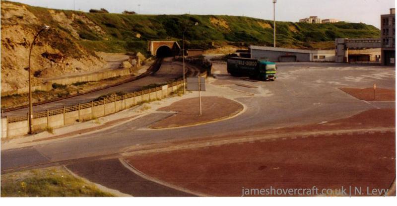 Comparing Boulogne hoverport in 2005 with the buildings as they used to be - 2005 - The Railway Station (credit: N Levy).