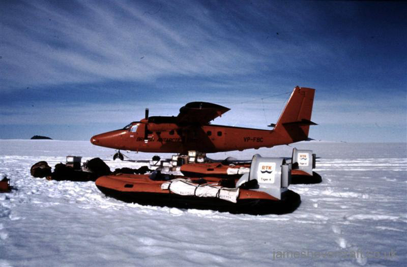 Tiger 4 hovercraft as used in the 70s by the British Antarctic Survey ...